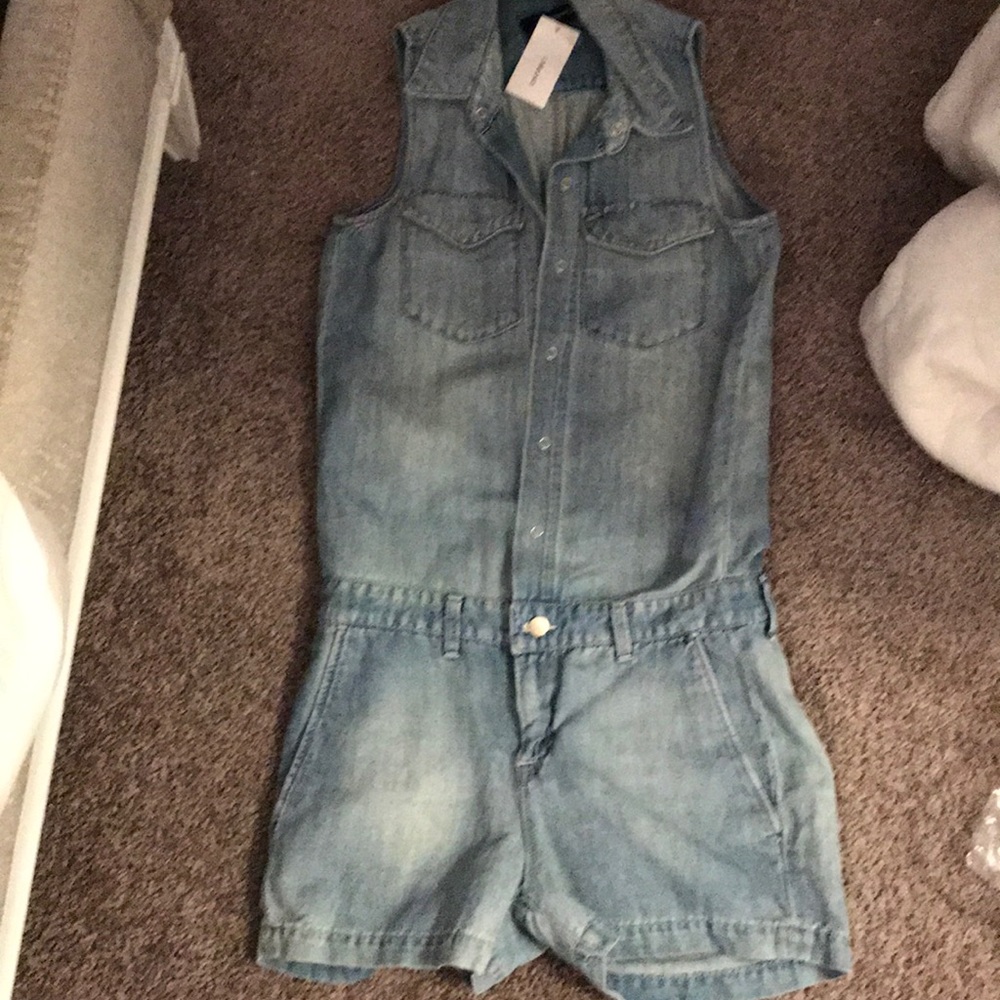 New Jbrand denim romper. NWT.